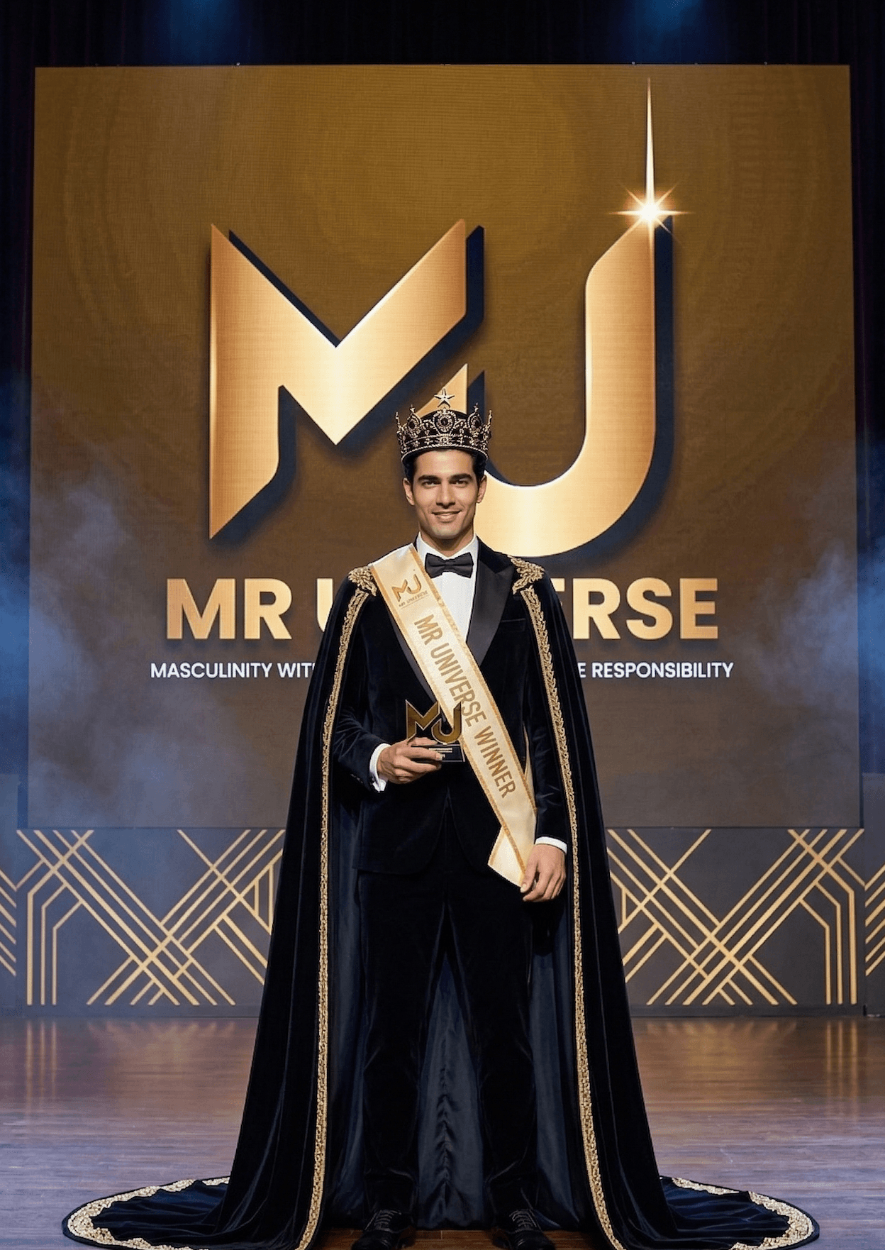 Elegant male model in suit